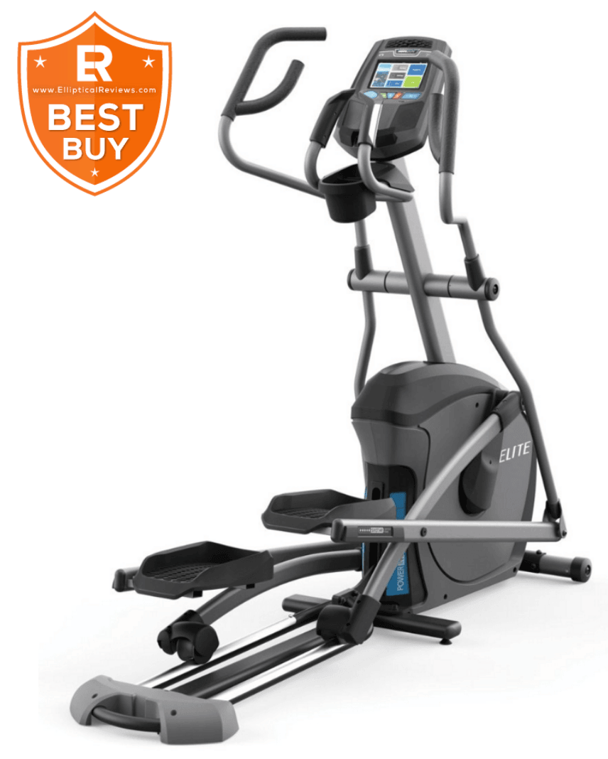 Horizon Elite E9 Elliptical Trainer Machine with best buy logo