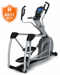 Vision S7100HRT Suspension Elliptical Trainer Machine with best buy logo