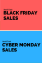 Nordictrack Black Friday Cyber Monday 2017 in peach and blue color