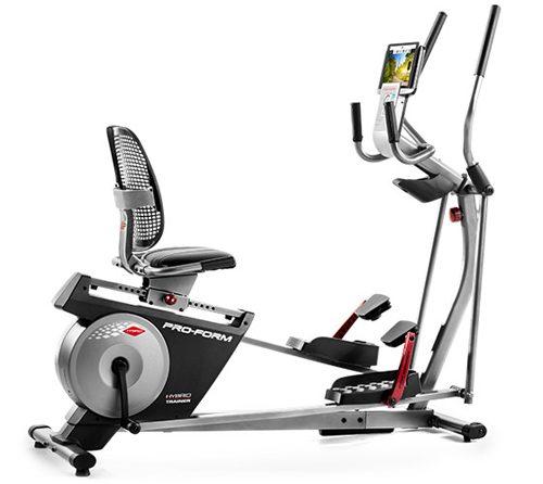 elliptical and bike