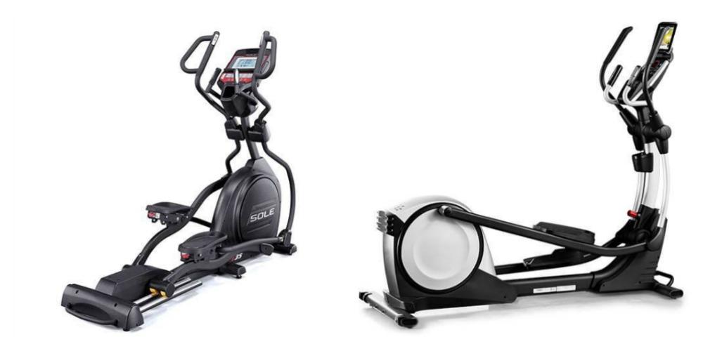  Proform Vs. Sole Elliptical Trainer, side by side