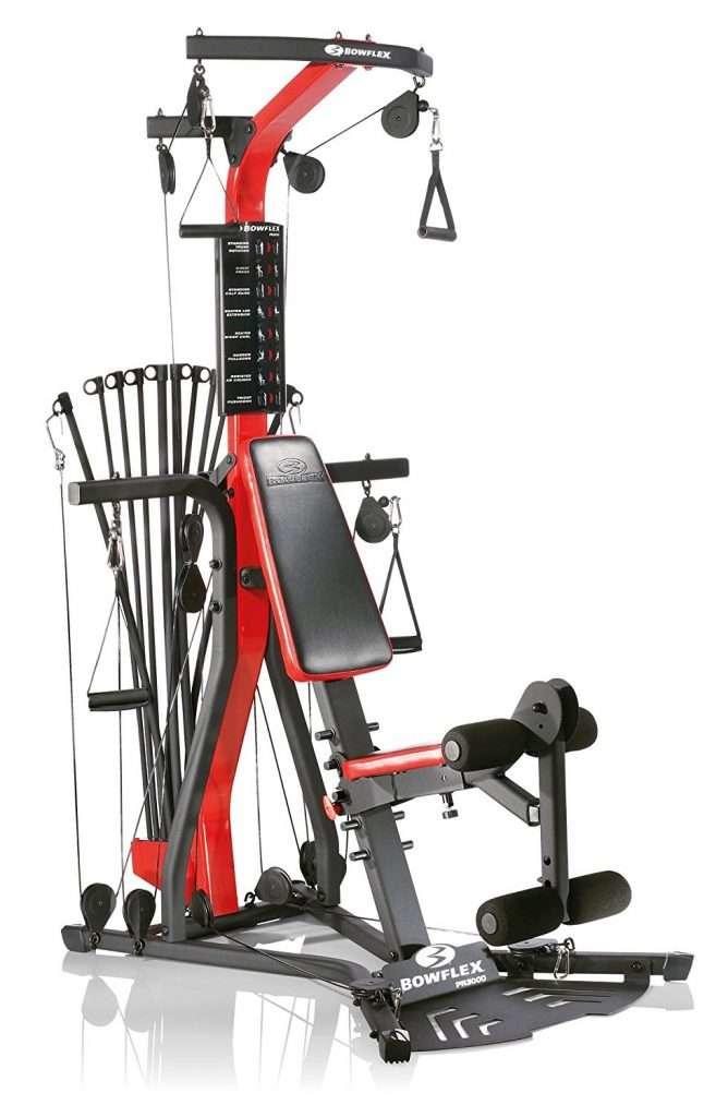 Red and Black Bowflex Equipment